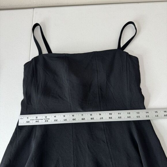 Theory Womens Dress 4 Black Trelle Rosina Crepe Corset Bust Cocktail Asymmetric - Picture 6 of 13